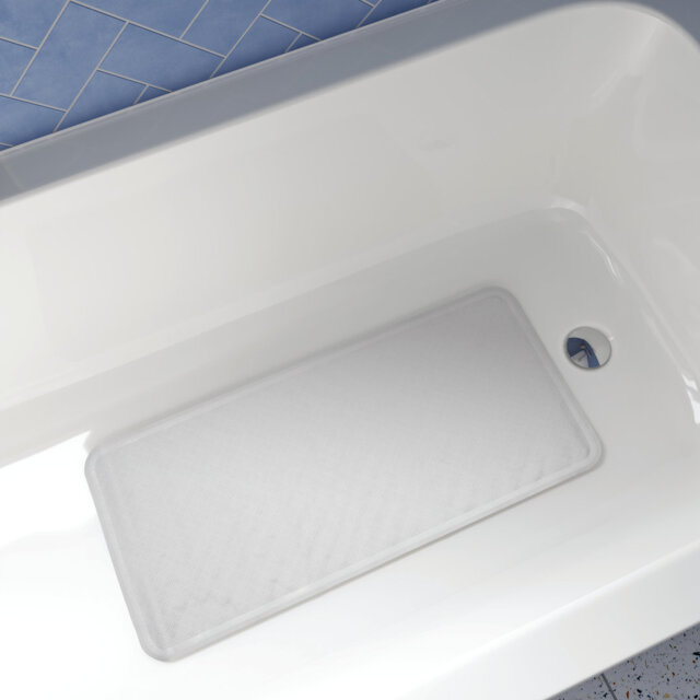 Rubagrip Rubber Non Slip Bathmat with Secure Suction Cups
