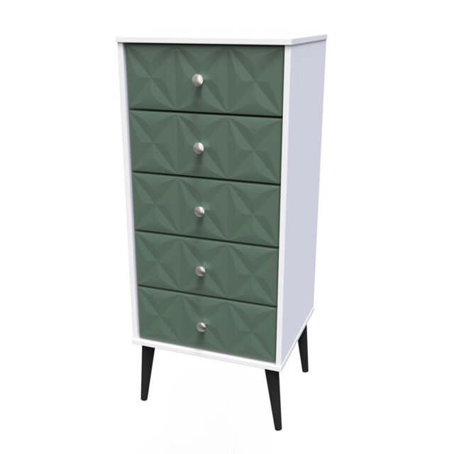Fully Assembled Hermila 5 - Drawer Chest of Drawers