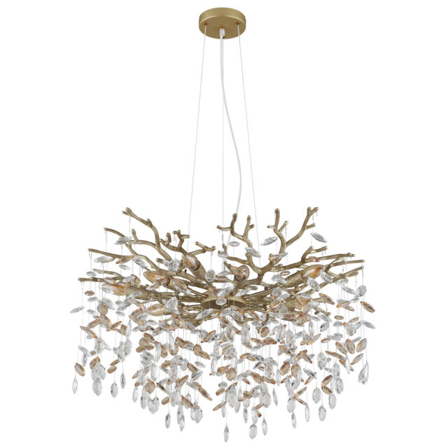 chandelier metal gold colors matt, 10x E14