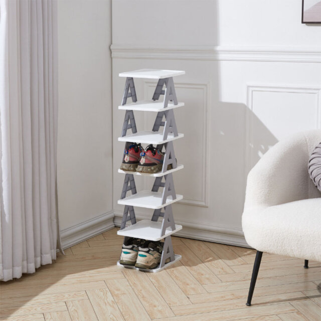 7-Tier Corner Vertical Shoe Rack
