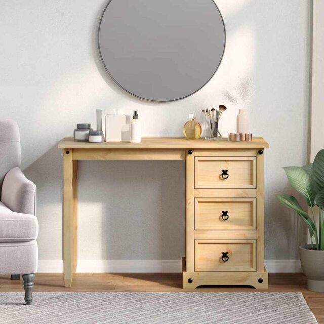 "Tanacross Dressing Table ""Corona"" 110x47x75 cm Solid Wood Pine"