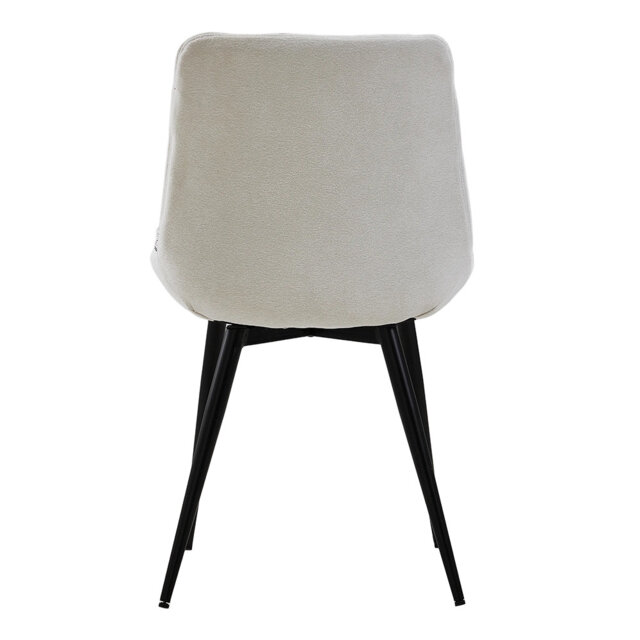 Small teddy velvet dining chair