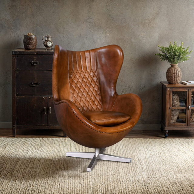 Eadaoin Upholstered Swivel Armchair