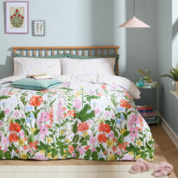 Cottage Garden Floral Duvet Cover Set with Pillowcases Included