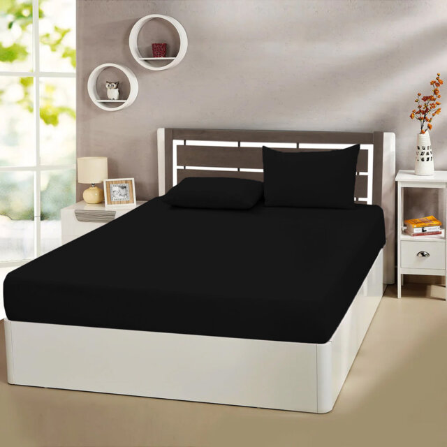Ewoud Super Soft Microfiber Fitted Sheet – 25cm Deep Pocket, Brushed Finish