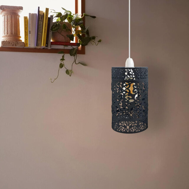 24cm H Metal Drum Lamp Shade ( Screw On )