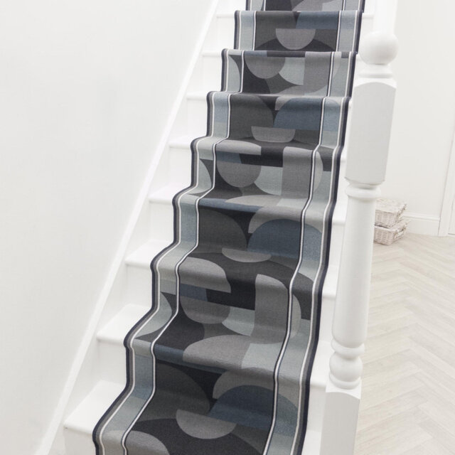 Malis Graphite Stair Runner – Hardwearing, Non-Slip & Durable Carpet for Stairs & Staircases, Multiple Lengths