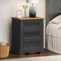 Gennep 45cm W Solid Wood Bedside Table
