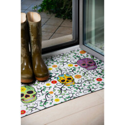 Excelsa soft bath mat Calavera rubber 80x52 cm multicolor