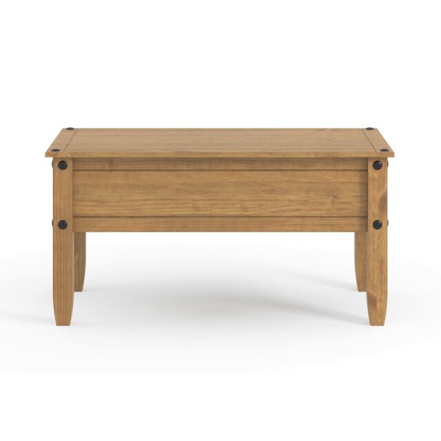 Payton Coffee Table solid pine, antique wax finish, Corona design