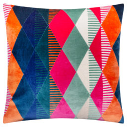 Metro Harlequin Geometric Square Cushion