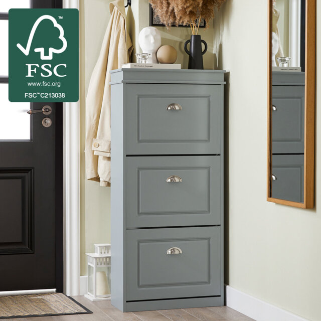 Moriah 12 Pair Shoe Storage Cabinet