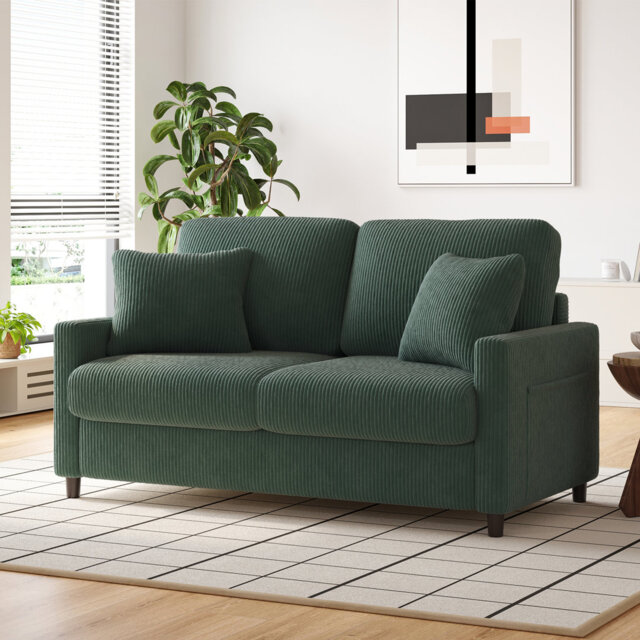 Balaton Vegan 2 Seater Upholstery Sofa with Pillows