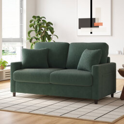 Balaton Vegan 2 Seater Upholstery Sofa with Pillows
