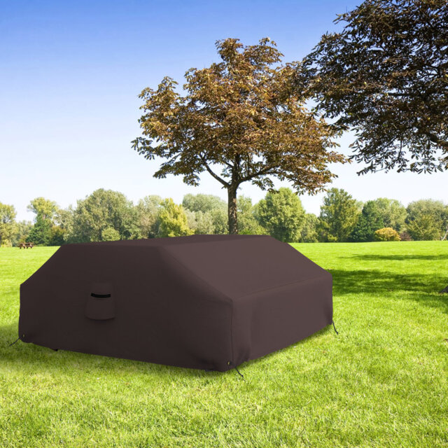 Heavy Duty Outdoor Waterproof Picnic Table Cover,All Weather Protection UVResistant Game Table Cover