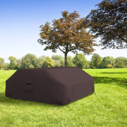 Heavy Duty Outdoor Waterproof Picnic Table Cover,All Weather Protection UVResistant Game Table Cover