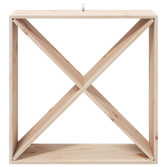 Solid Wood Open Shelving Wine Bottle Rack