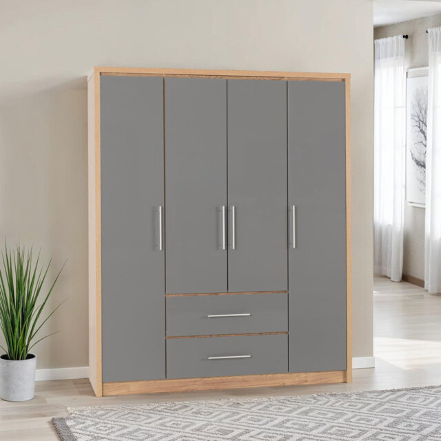 Louisa 4 Door Wardrobe