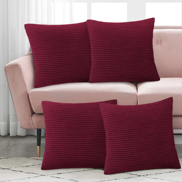 Striped Square Euro Cushion Cover