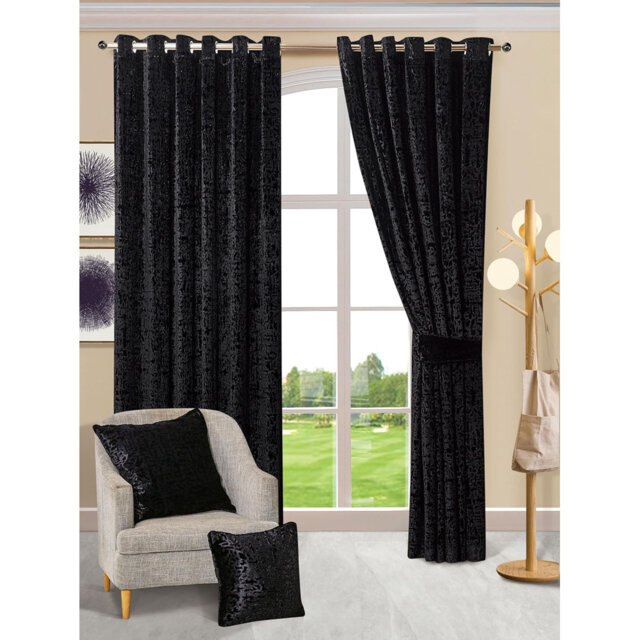 Adelen Velvet Blackout Curtain Pair
