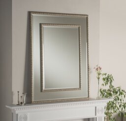 Lerch Wood Flat Wall Mirror