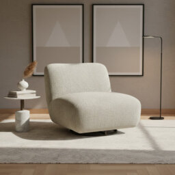 Upholstered Swivel Accent Chair