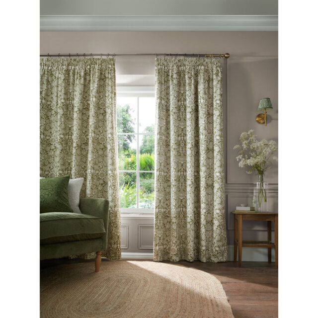 Cotton Blend Blackout Curtain Panel Pair