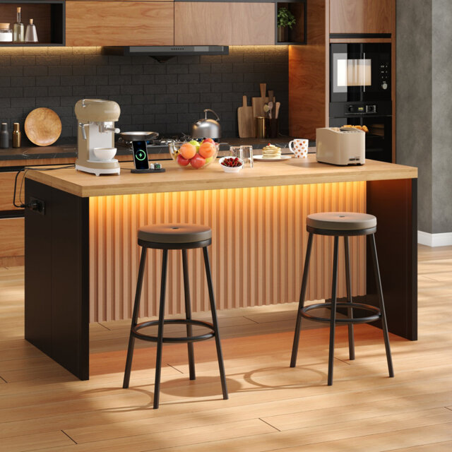 155 cm W Kitchen Island with