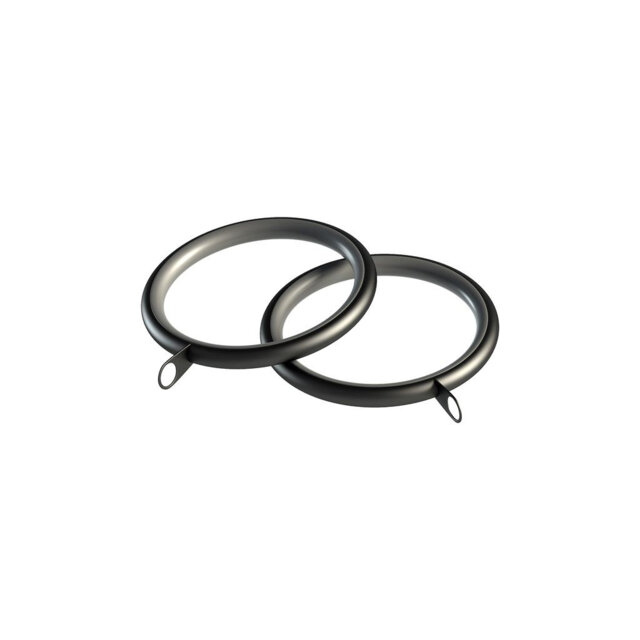 35Mm Metal Standard Lined Rings Pk 10 Matt Black