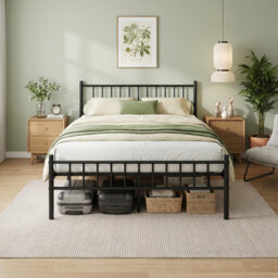 Aurora-Leigh UK Small Double - DE 120 X 190 Cm Metal Bed