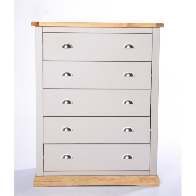 Kolton 5 Drawer 90cm W Chest Of Drawers