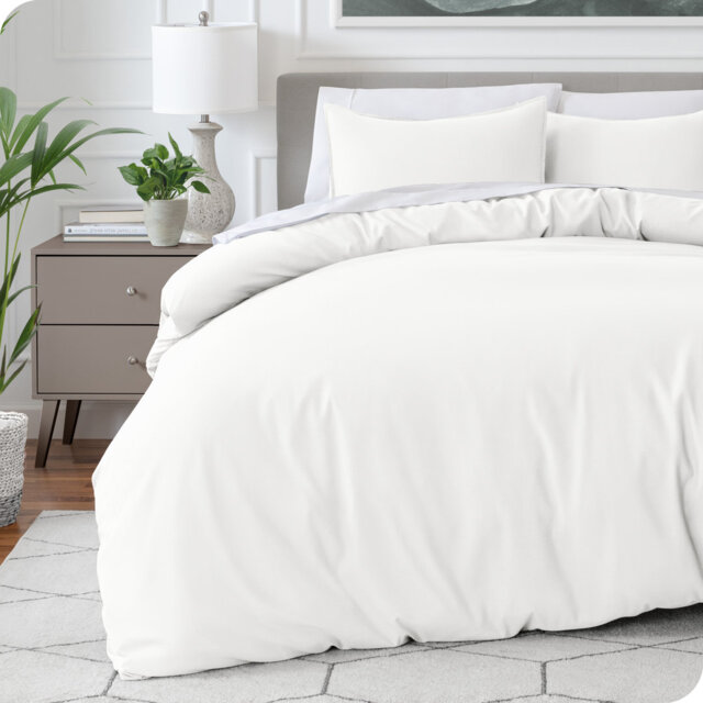 Microfiber No Pattern Duvet Cover Set
