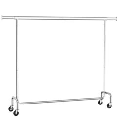 Clothes Rack On Wheels, Heavy-Duty Clothes Rail