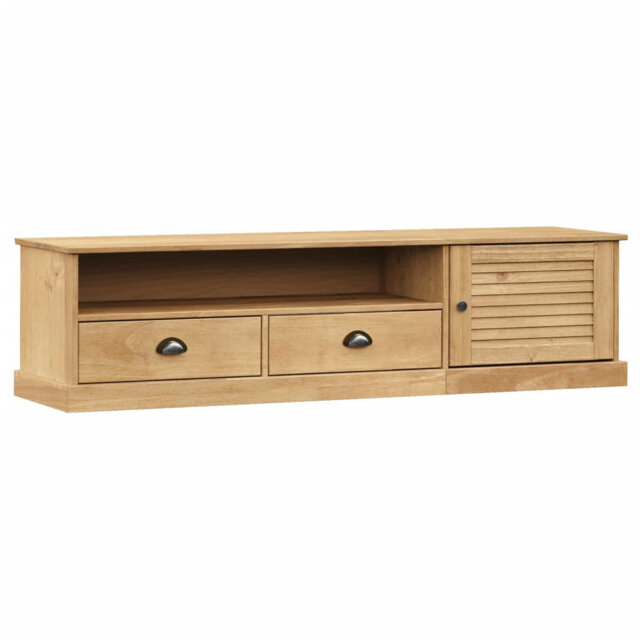 Vidaxl TV Cabinet VIGO Grey 156X40x40 Cm Solid Wood Pine