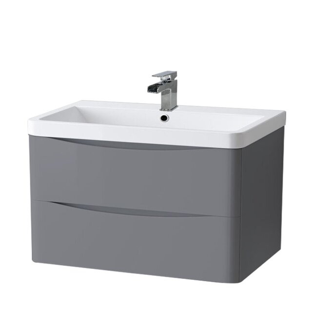 Avaughn 800mm Bathroom Vanity Unit Basin Storage Wall Hung Cabinet Furniture