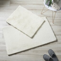 Rosenda Faux Fur Non-slip Bath Mat