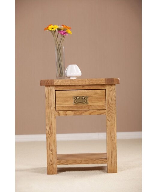 49.5cm W Solid Wood Bedside Table