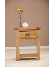 49.5cm W Solid Wood Bedside Table