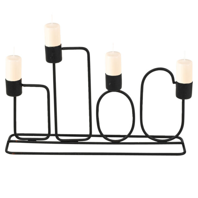 Metal Tabletop Candelabra