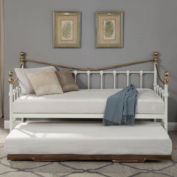Angelina Metal Daybed with Trundle