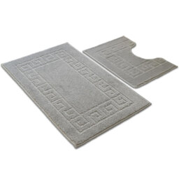 2 Pack Non-Slip Quick Dry Anti-Mould Bath & Pedestal Mat Set