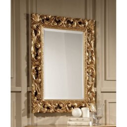 Burriss Wood Flat Wall Mirror