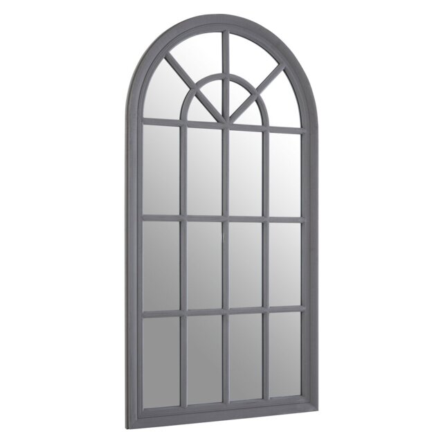 Marrero Solid Wood Concave Wall Mirror