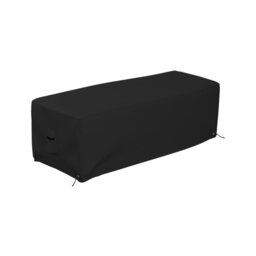Latitude Run® Rectangular Fire Pit Cover, Made Of 18 Oz Polyester Fabric With Waterproof & UV-Resistant Properties, Available With Sturdy Tie-Downs (3