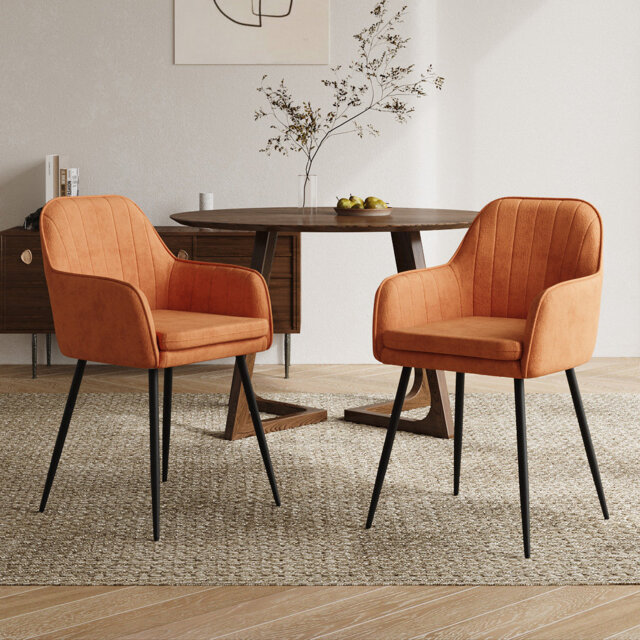 43.5cm H Velvet Upholstered Upholstered Back Armchair