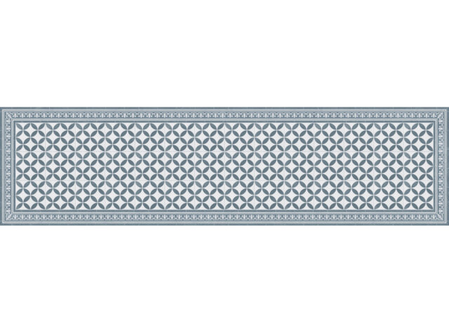 Emelye Vinyl Machine Printed Area Rug