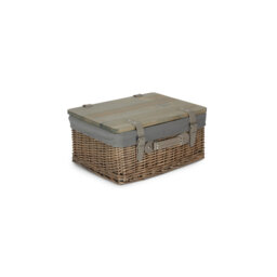 Wicker Gift or Storage Hamper with Lining
