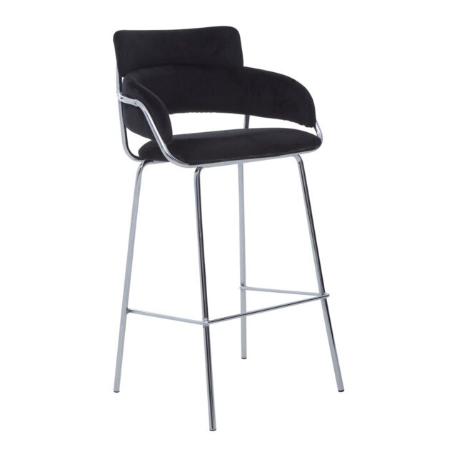 Elsberry Upholstered Counter Stool with Metal Frame