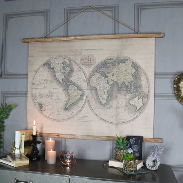 World Map Wall DÃ©cor
