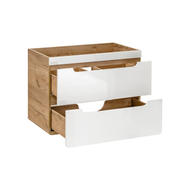 Aamari 800cm Single Bathroom Vanity Base Only in Artisan Oak